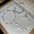 Silver Crystal Flower Round Teardrop Bracelets Four Styles view 4