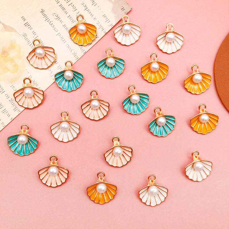 14x15mm Acrylic Shell Ocean Charm Pendants for DIY Jewelry Accessories