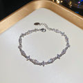 Seven Color Crystal Teardrop Chain Bracelets Jewelry Accessory view 8