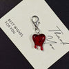 Silver Red Heart