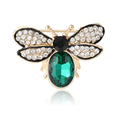 Bee Brooch Rhinestone Wings Crystal Body Insect Pin view 5