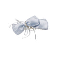 Sheer Fabric Bow Banana Hair Clips Crystal Center Three Colors view 5