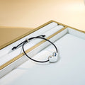 Metal Charm Black Cord Adjustable Sliding Bracelet Styles view 4