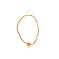 Yellow Fairy and Flower Pendant Beaded Necklaces in Two Designs view 5