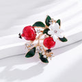 Pomegranate Enamel Metal Brooch Pin 4.3 x 4.4 cm for Jackets and Lapels view 5