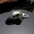 Silver Tone Three Headed Dog Goose and Bird Skull Novelty Keychains view 4