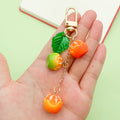 Citrus Fruit Charm Keychains Featuring Orange Across 8 Pictured Variations view 2