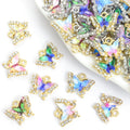 Polished Gold Silver Butterfly Alloy Beads in 16 Styles view 1