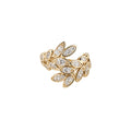 Crystal Butterfly Leaf Ear Cuffs With Chain Tassels view 5