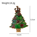 Christmas Tree Metal Brooch Pin for Jackets and Lapels view 2