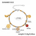 Stainless Bead Charm And Plain Ball Bracelets Styles view 11