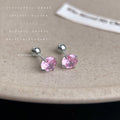 Silver Tone Screw Back Round Zircon Cartilage Studs view 7