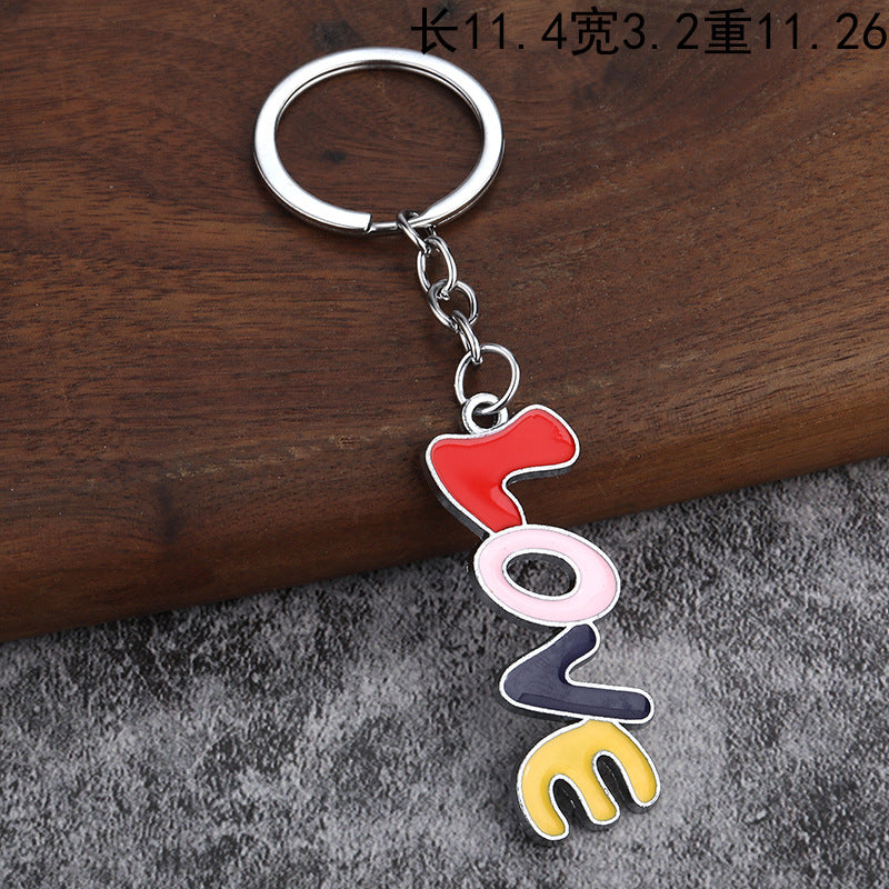 Heart Zinc Alloy Keychain Gift