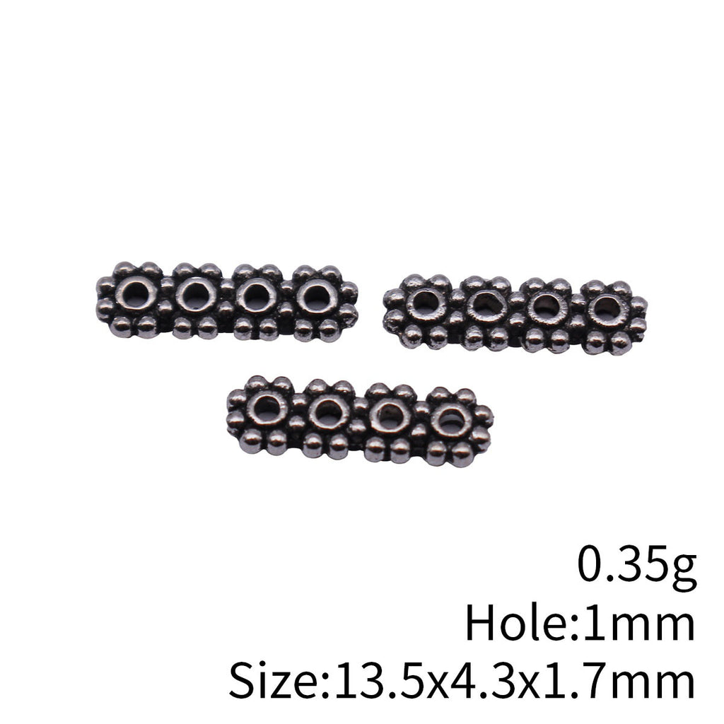 Zinc Alloy Multi Hole Spacer Beads for Bracelet Necklace DIY Jewelry Findings Making