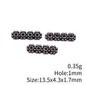 Antique Silver Metal Multi Hole Bar Spacer Beads For Jewelry Making view 5