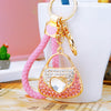Pink-Braided Pink-Heart-Handbag