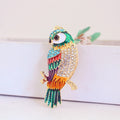 Multicolor Rhinestone Parrot Keychain With Lobster Clasp view 2