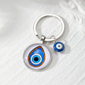 Evil Eye Glass Cabochon Keychain Hamsa Eye 8 Styles view 3