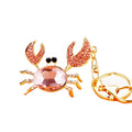 Crystal Crab Keychains with Matching Cords and Loose Braided Loops view 5