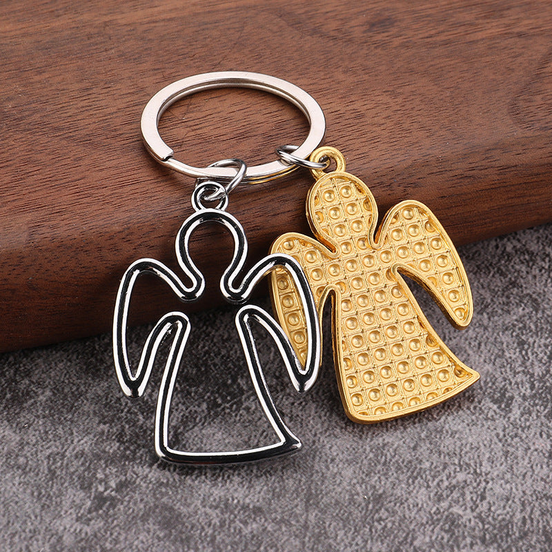 Guardian Angel Metal Keychain Bag Charm Gift Accessory
