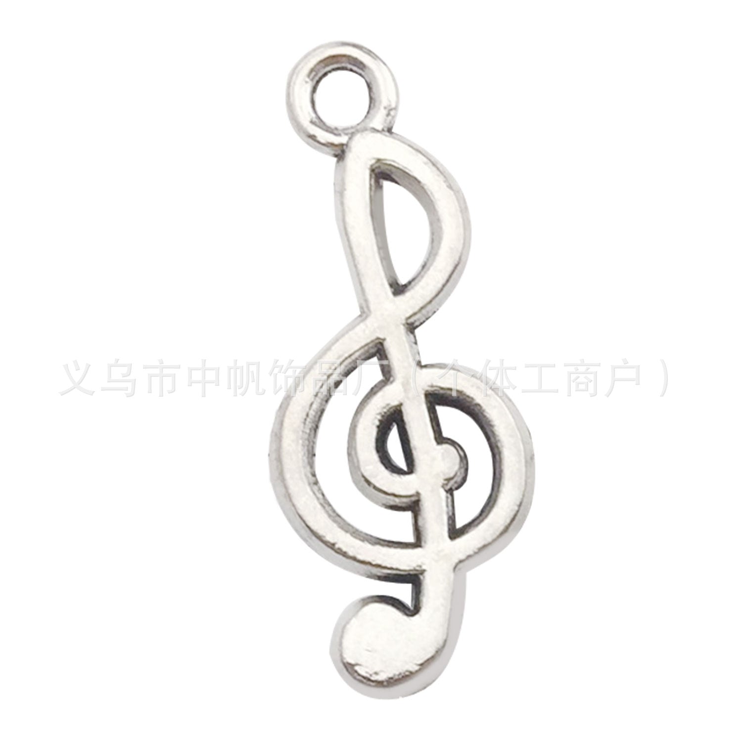 Antique Silver Zinc Alloy Musical Instrument Charm Pendants for DIY Necklace Bracelet Keychain