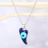 Silver Tone Chili Pepper Evil Eye Pendant Necklaces in Two Colors view 6