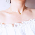 Gold Tone Bee Pendant Necklace Clear CZ Accent Fine Chain view 3