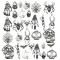 Silver-Tone Seashell Metal Charms with 12 Listed Options view 10