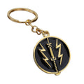 Round Metal Keychain in Four Styles With Crescent, Swords, and Lightning view 5