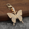 Butterfly Rhinestone Keychain With Lobster Clasp, Four Styles view 3