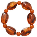 Amber Irregular Acrylic Bead Necklace And Bracelet view 5