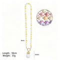 Colorful Bead Necklaces With Six Gold Tone Ocean And Heart Pendants view 8