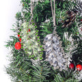 Crystal Leaf Feather Hanging Ornament Green Clear Styles view 1
