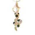 Jeweled Gem Snake Keychains with Fortune Cords and Loose Heart Loops view 5