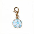 Enamel Soccer Ball Charms With Lobster Clasps in Nine Colors view 9