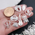 Blue Leaf Metal Charms with 15 Listed Options for DIY Jewelry Making view 3