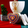 Yellow-Blue-Stripe Fortune-Heart