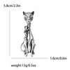 Antique Silver Cat