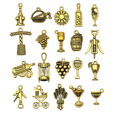 Printed detail graphic for the assorted shape charms