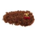 Brown Curly Flock Cherry BB Hair Clips One Two Styles view 5