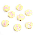 Colorful Awareness Ribbon Bead Jewelry Components For DIY Earrings And Bracelets Charms view 2