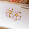 Pastel Petal Butterfly Stud Earrings in Four Colorways view 8