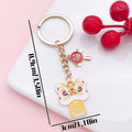 Lion Dance Charm Keychains Featuring Blue Lion Dance Across 51 Pictured Variations view 9