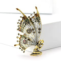 Enamel Butterfly Fairy Brooch in 2 Color Styles Metal Pin view 2