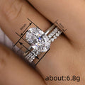 Oval Solitaire Three-Ring Stack In Gold And Silver Tone Finishes view 4
