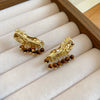 Gold Coffee Studs