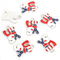 Enamel-Look Gold Silver Heart Alloy Charms in 8 Styles view 7