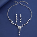 Blue Black Horse Metal Necklace and Earring Set Jewelry Set view 2
