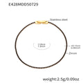 Slim Crystal Tennis Bracelet in Four Colors and Three Lengths view 12