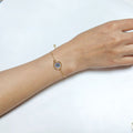 Gold Slider Blue Forget-Me-Not Resin Bracelets Ten Shapes view 2